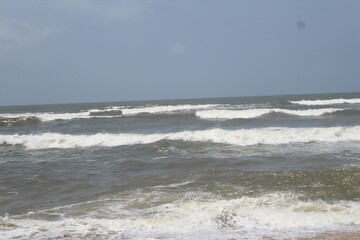 waves on the beach