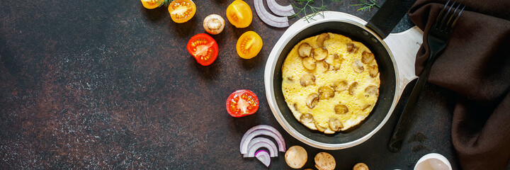 Frittata with mushrooms