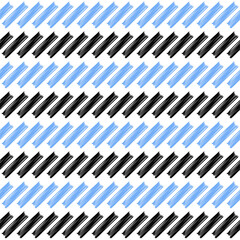 Memphis seamless background. Geometric pattern in 80-90s style. Design with manual hatching. Textile. Vector illustration for web design or print.