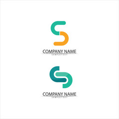 Business corporate S letter logo vector and design