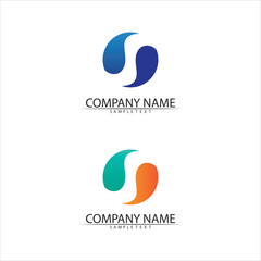 Business corporate S letter logo vector and design