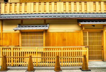 京都、祇園花見小路の町屋