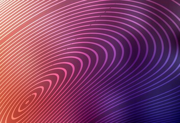 Dark Pink, Red vector pattern with bent lines.