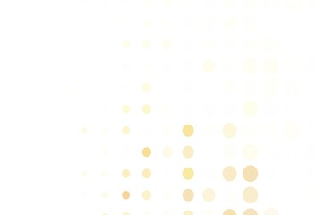 Light Orange vector background with bubbles.