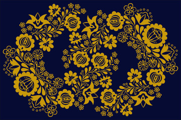 Hungarian beautiful folk art, floral decoration
beautiful flower illustration
