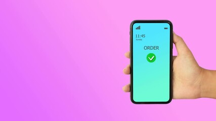 3D Illustration Fast delivery by motorcycle. E-Commerce. Online Food,Taxi,Convenience order application, Blue and white background. Perspective design.