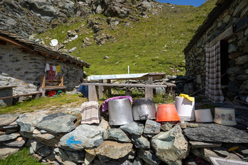 Wandern in der Lombardei Italien Sommer