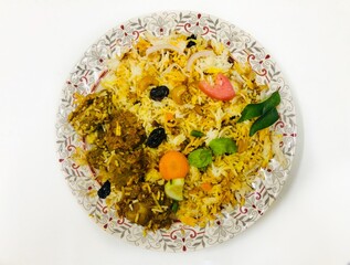 Delicious spicy mutton dum biriyani 