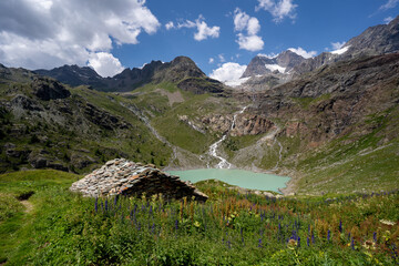 Wandern in der Lombardei Italien Sommer
