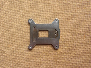 Stainless steel computer CPU retention bracket plate