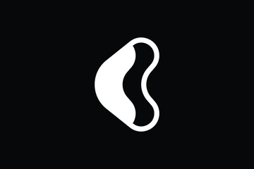 Minimal Innovative Initial C logo and CC logo. Letter C CC creative elegant Monogram. Premium Business logo icon. White color on black background