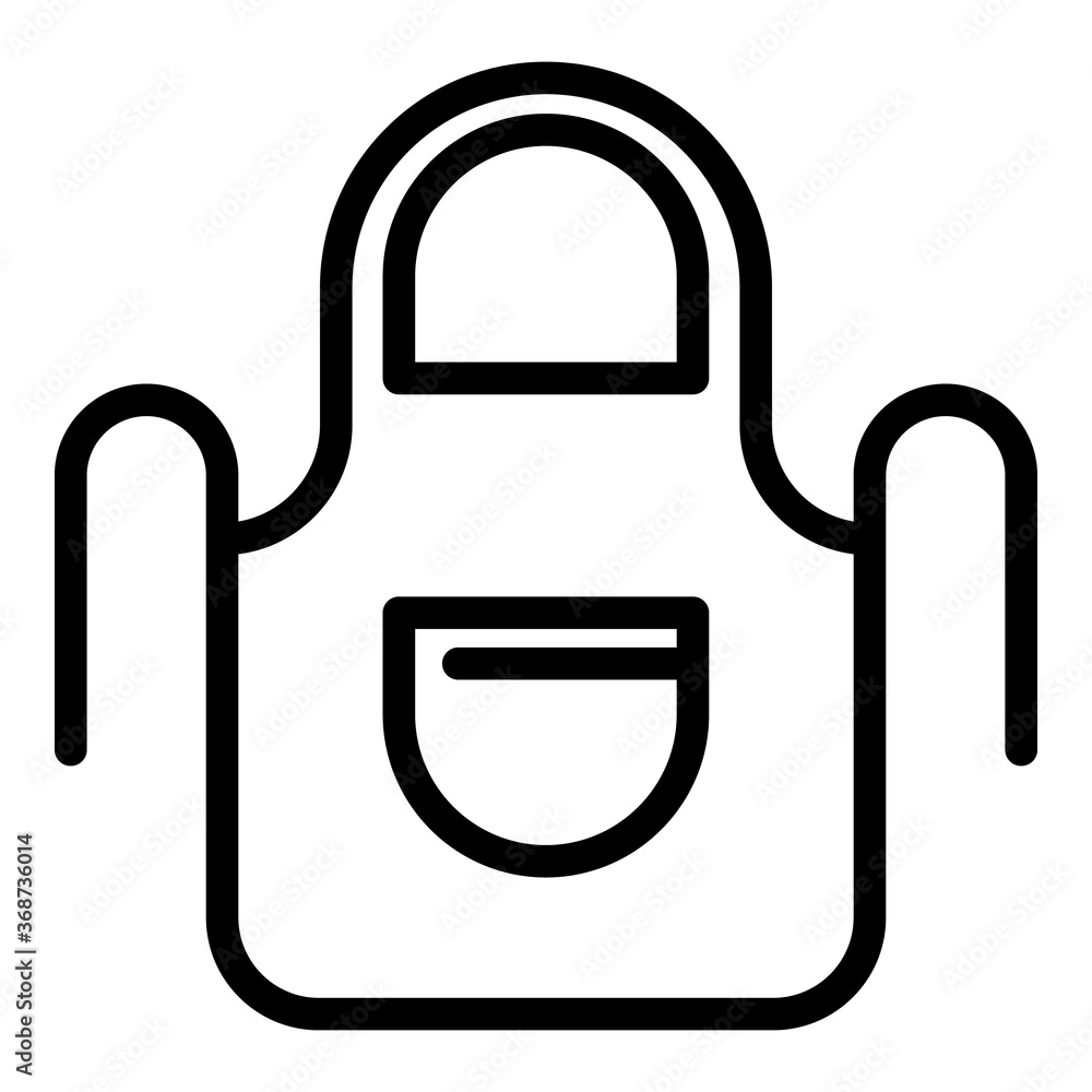 Poster blacksmith apron icon. outline blacksmith apron vector icon for web design isolated on white backgro