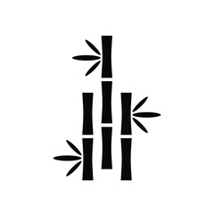 Bamboo icon vector simple design
