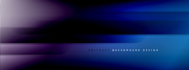 Fototapeta premium Motion concept neon shiny lines on liquid color gradients abstract backgrounds. Dynamic shadows and lights templates for text