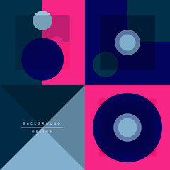 Neo memphis geometric pattern with circles, squares and lines. Pop art abstract background for covers, banners, flyers and posters and other templates