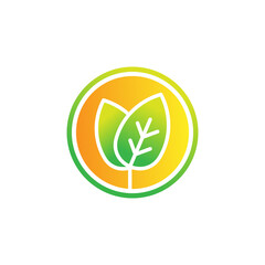 Leaf icon design vector illustration. Abstract Leaf icon vector concept for nature, agriculture and farm business. Green Tree Leaf Logo, icon, sign and symbol vector design illustration.