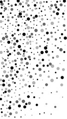 Scattered random black dots. Dark points dispersio
