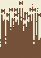 Abstract Rounded Color Lines halftone transition background illustration