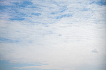 clear blue sky on a summer day with light cirrus clouds