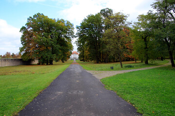 Fototapeta na wymiar Schlosspark Eichenzell, Hessen, Deutschland, Europa
