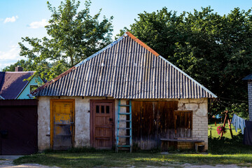 Old barn warehouse. Moletai. Lithuania