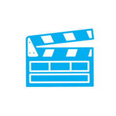  Movie clapper board icon vector