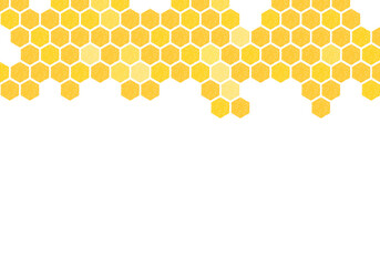 Abstract honeycombs on white background vector.