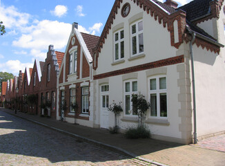 Fototapeta na wymiar Friedrichstadt wurde von Hollaendern erbaut und gegruendet, Schleswig-Holstein, Deutschland, Europa