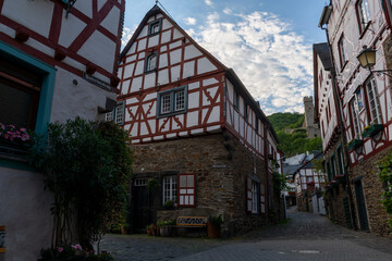 Monreal, Germany - July 11, 2020: Historic village and view of the castle