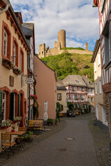 Monreal, Germany - July 11, 2020: View of Lowenburg from the historical village