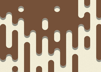 Abstract Rounded Color Lines halftone transition background illustration