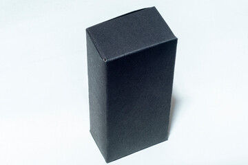 Small black box without inscriptions on a white background