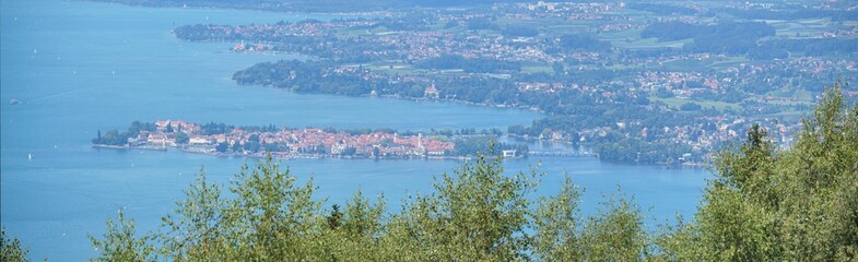 Blick auf den Bodensee und Lindau