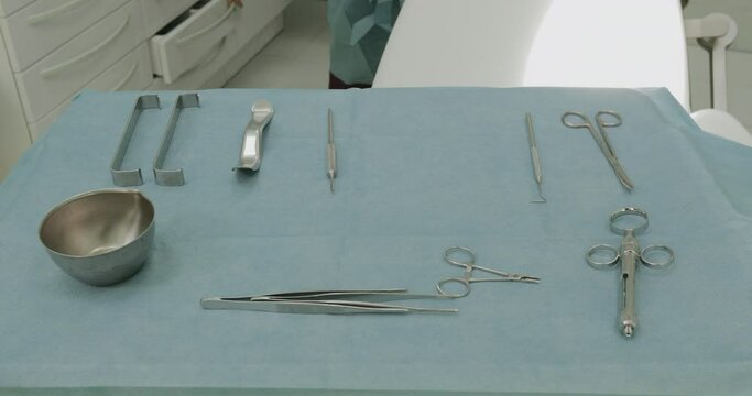 medical instruments on the table