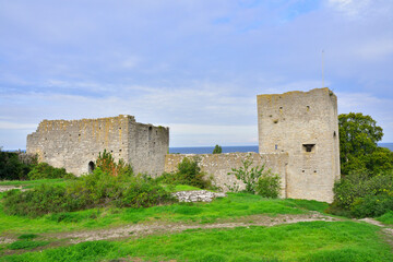 Fototapeta na wymiar Stadtbefestigung Visby das Wahrzeichen auf Visby 