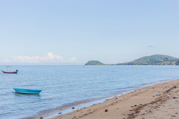 Fototapeta na wymiar boat and fishing boat on the beach