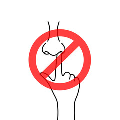 simple prohibition of picking your nose