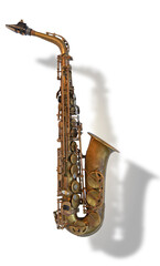 saxophone on white