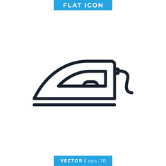 Iron Icon Vector Design Template.