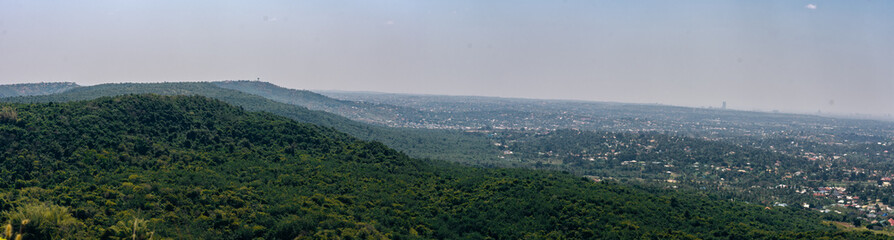 panoramic view of the mountains