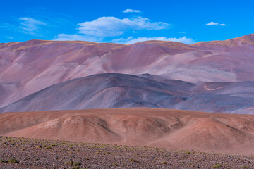 Fototapeta na wymiar Desert landscape in the Salar de Arizaro, La Puna, Argentina, South America, America