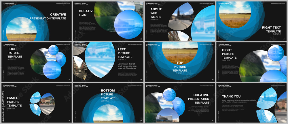 Canvas Prints presentation design vector templates, multipurpose template for presentation slide, flyer, brochure 