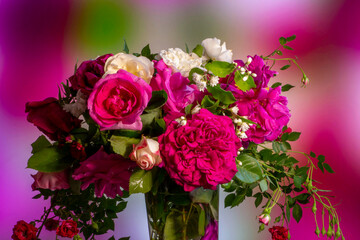 pink roses bouquet