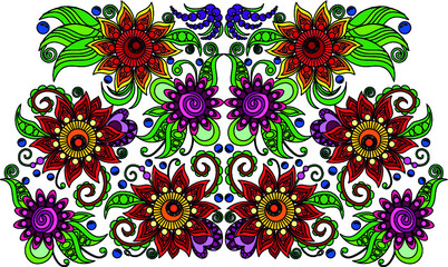 Hungarian beautiful folk art, floral decoration
beautiful flower illustration

