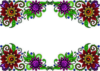 Hungarian beautiful folk art, floral decoration
beautiful flower illustration

