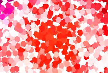 Light Red vector pattern with random forms.