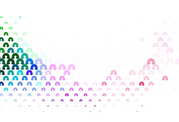 Light Multicolor vector pattern with rainbow elements.