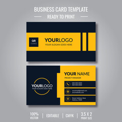 Layout design business card template