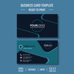 Creative and clean business card design template