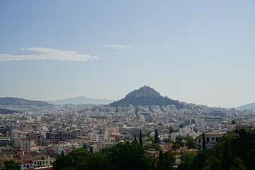 Obraz premium Panorama, the landscape of Athens in Greece, Europe